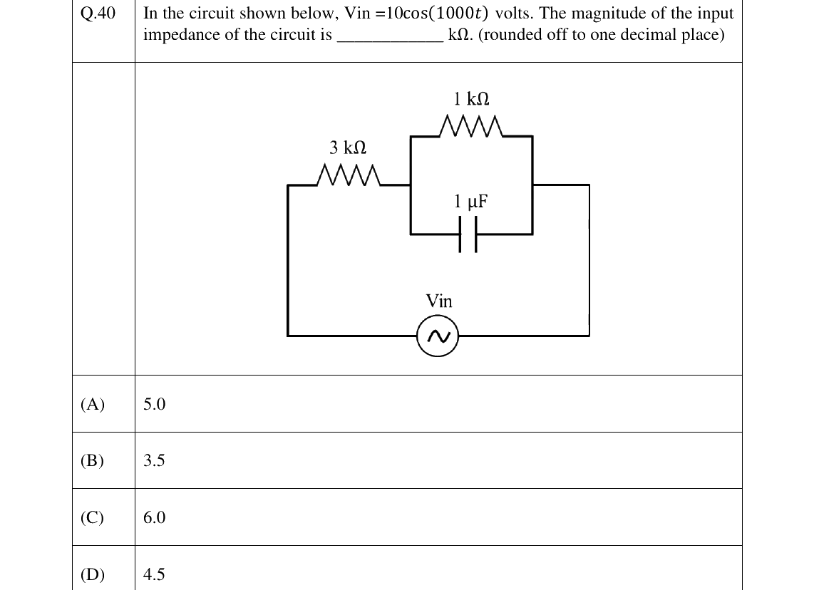 GATE 2025 BM question 40
