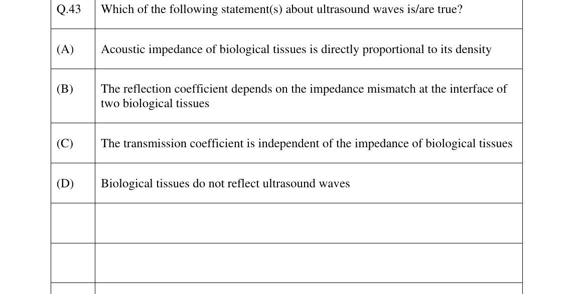 GATE 2025 BM question 43