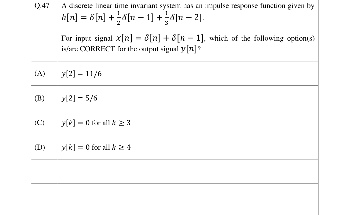 GATE 2025 BM question 47