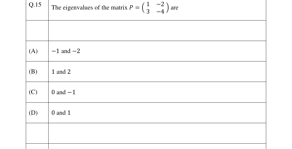 GATE 2026 BM question 15