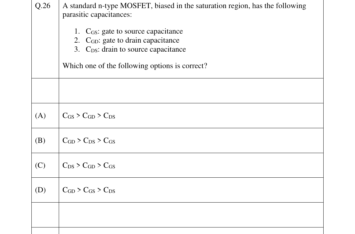 GATE 2026 BM question 26