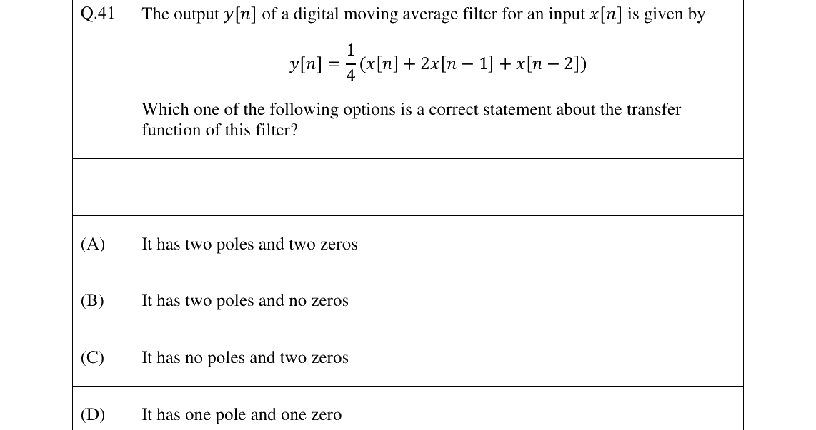 GATE 2026 BM question 41