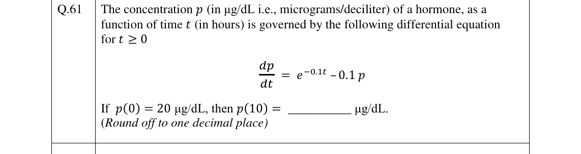 GATE 2026 BM question 61