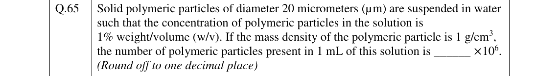GATE 2026 BM question 65