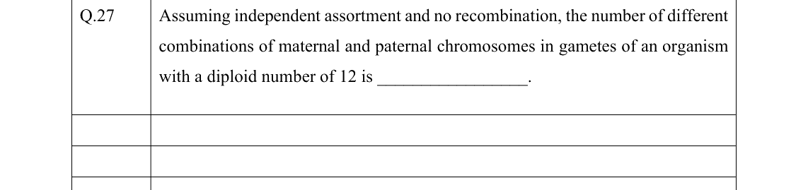 GATE 2022 BT question 27
