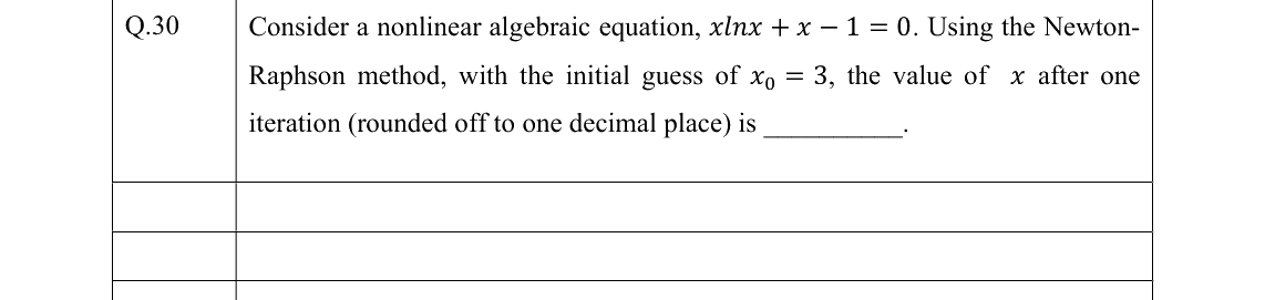 GATE 2022 BT question 30