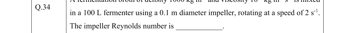 GATE 2022 BT question 34