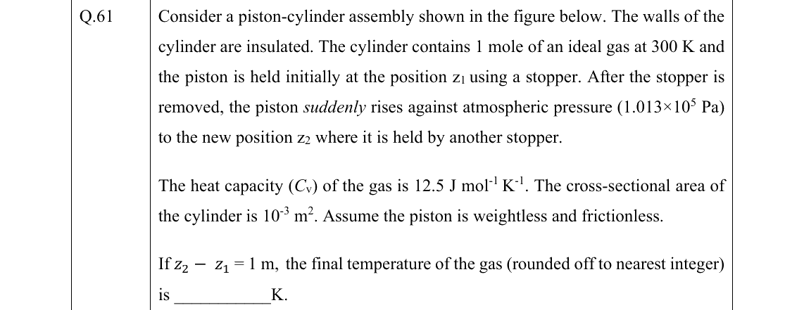 GATE 2022 BT question 61