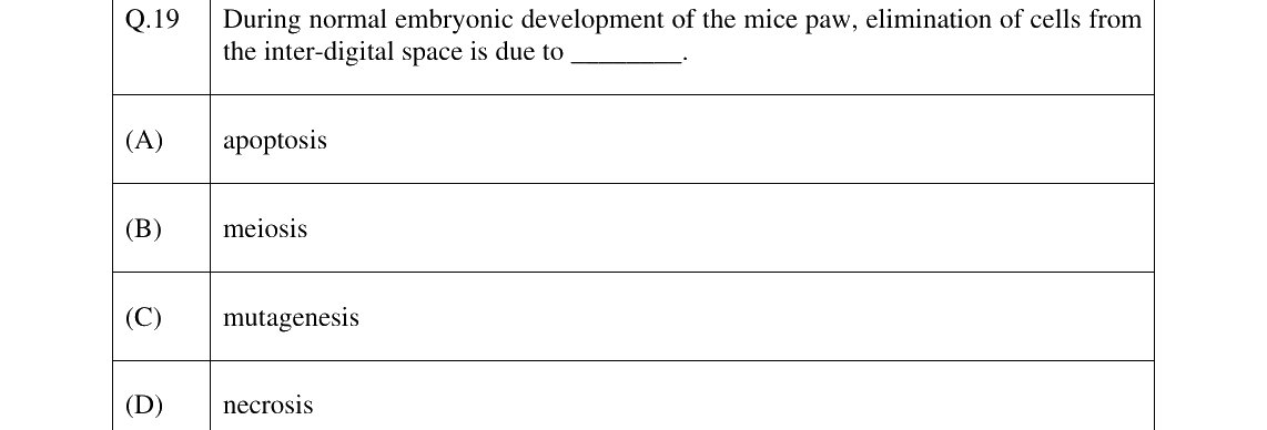 GATE 2024 BT question 19