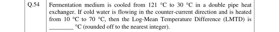 GATE 2024 BT question 54