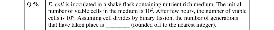 GATE 2024 BT question 58