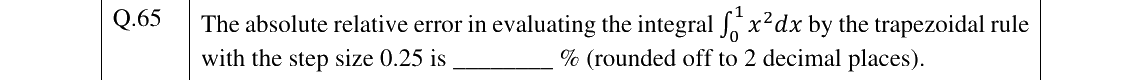GATE 2024 BT question 65