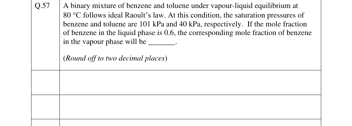 GATE 2025 BT question 57