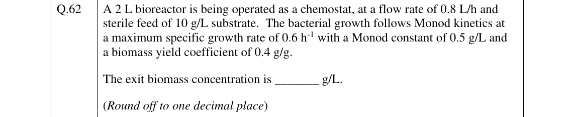 GATE 2025 BT question 62