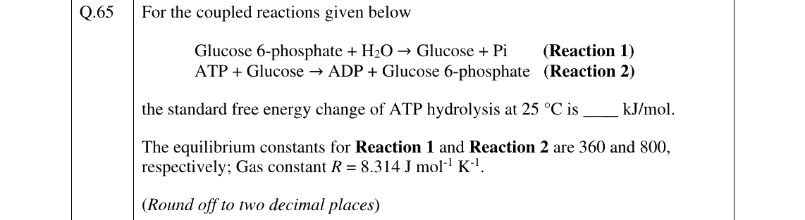 GATE 2025 BT question 65