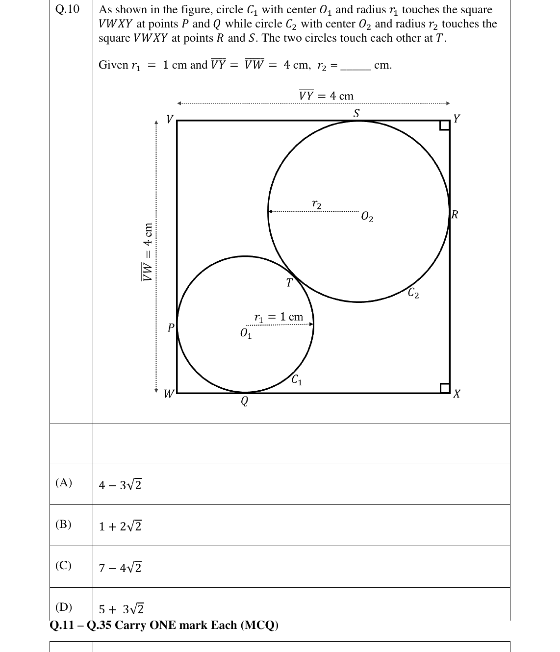 GATE 2026 BT question 10
