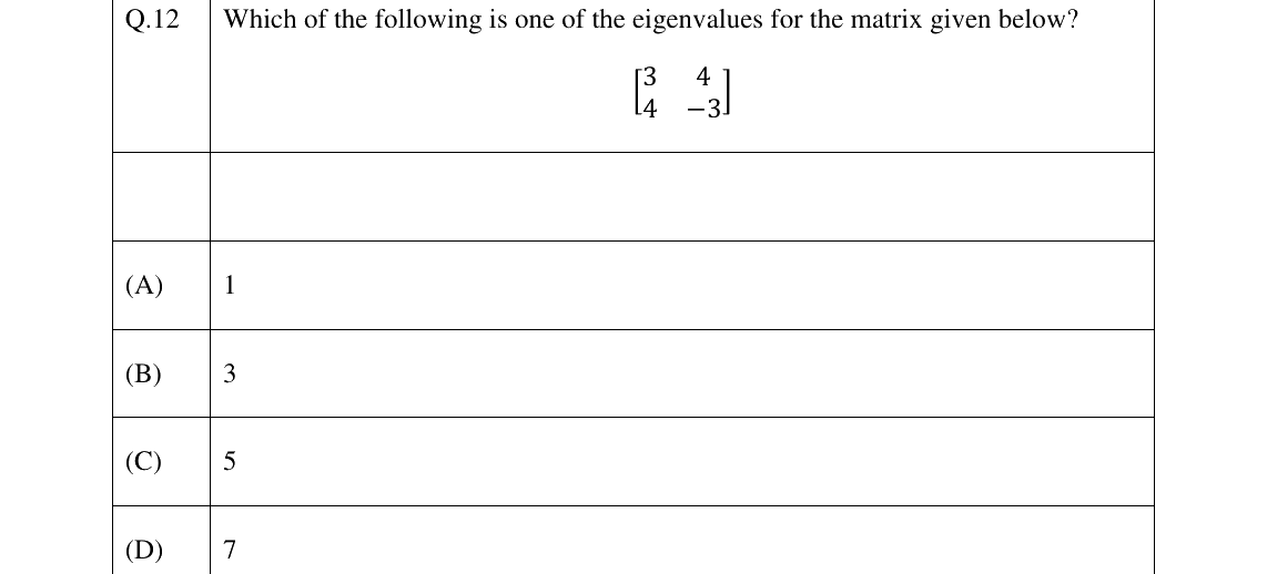 GATE 2026 BT question 12