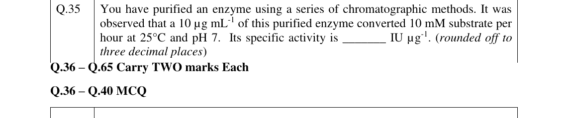 GATE 2026 BT question 35