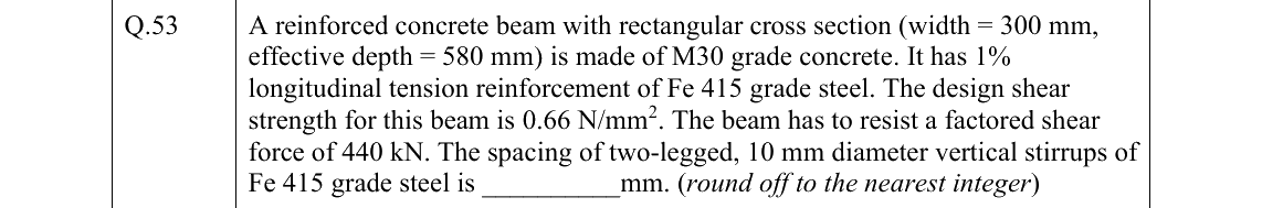GATE 2022 CE question 53