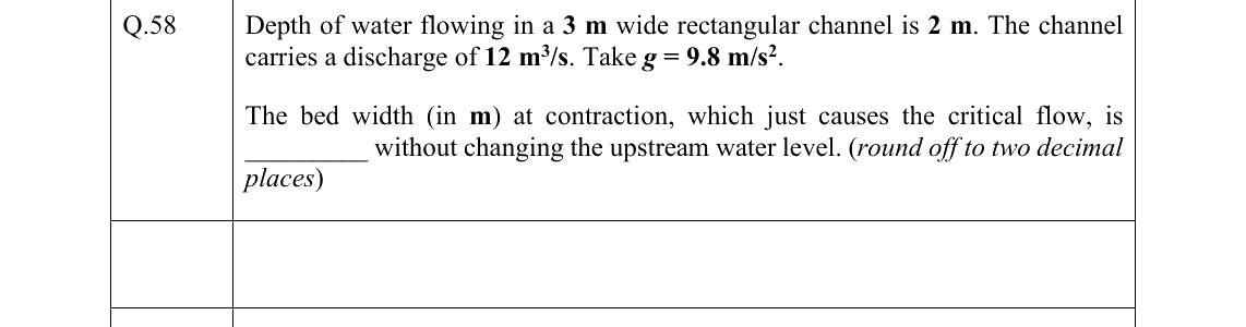 GATE 2022 CE question 58