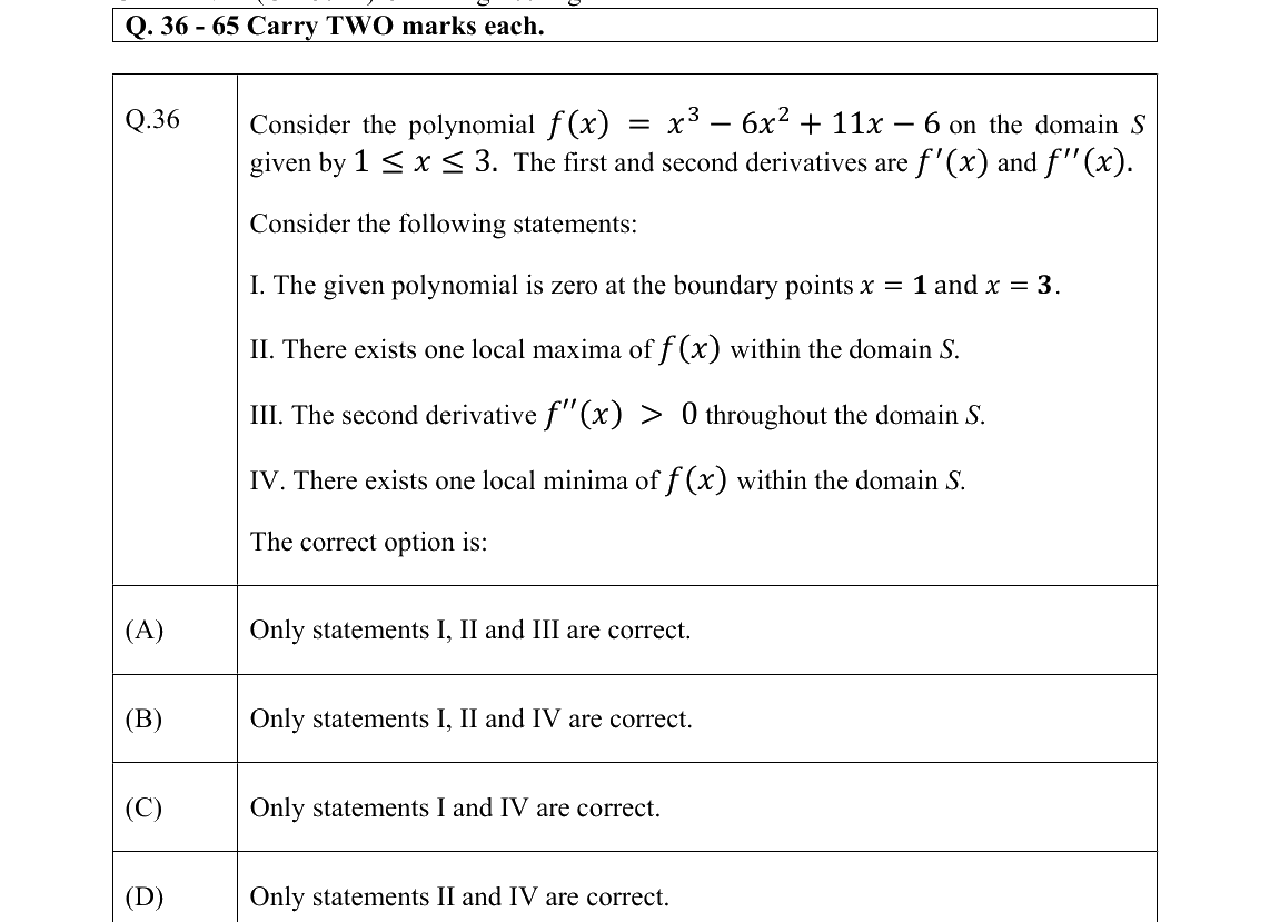 GATE 2022 CE question 36