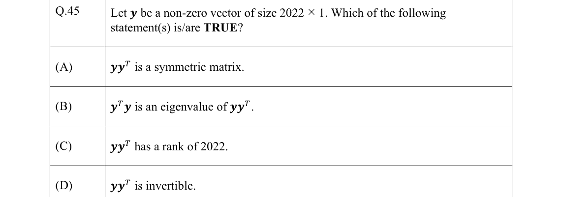 GATE 2022 CE question 45