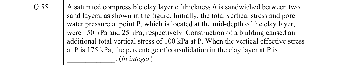 GATE 2022 CE question 55