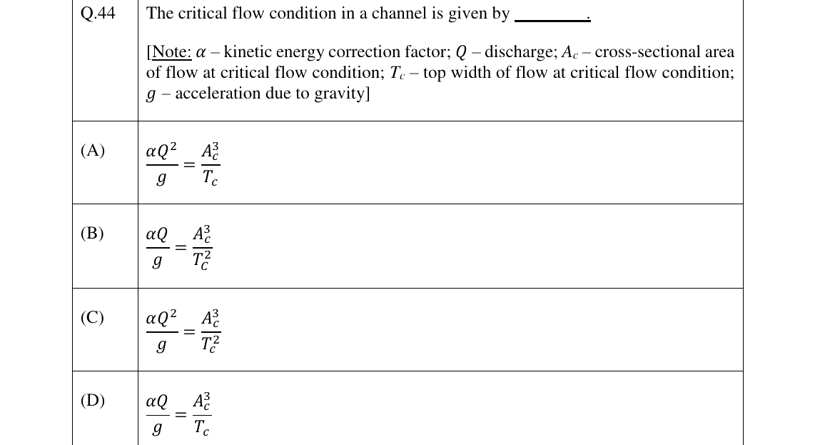GATE 2023 CE question 44