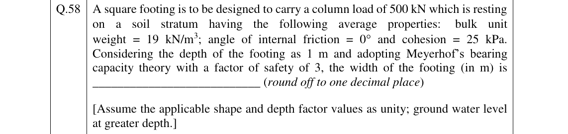 GATE 2023 CE question 58