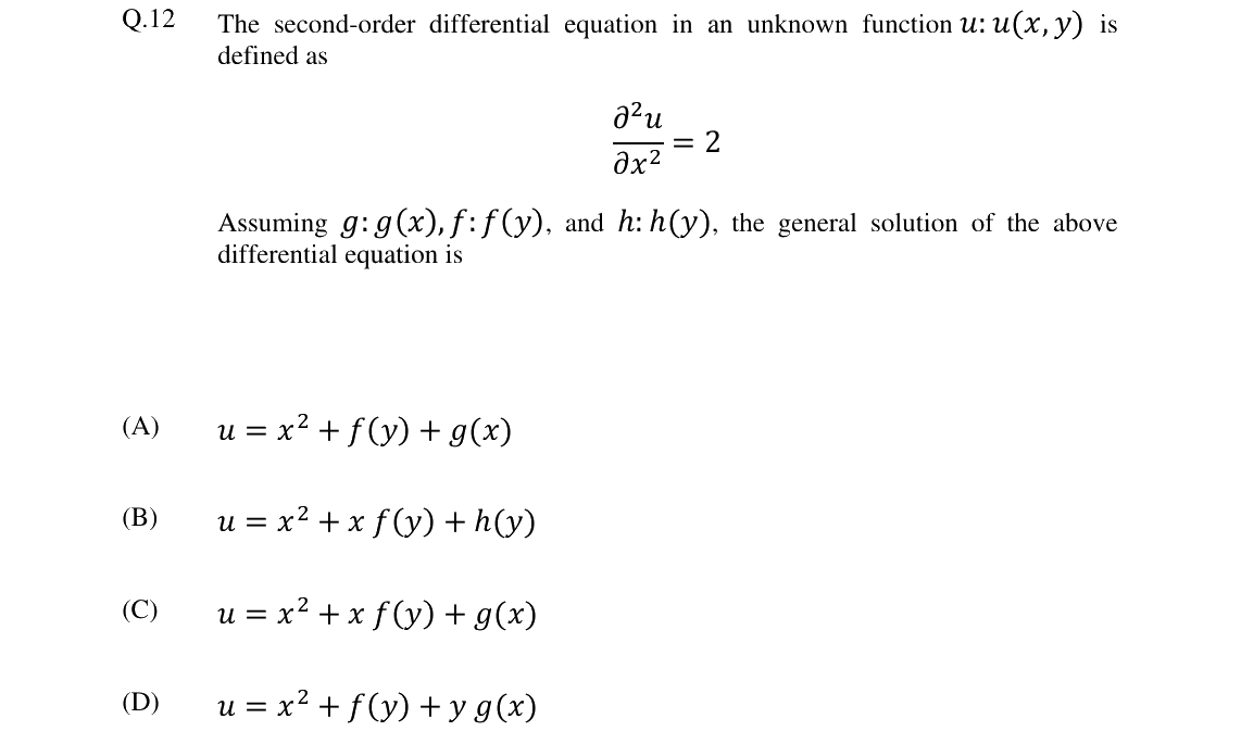 GATE 2024 CE question 12