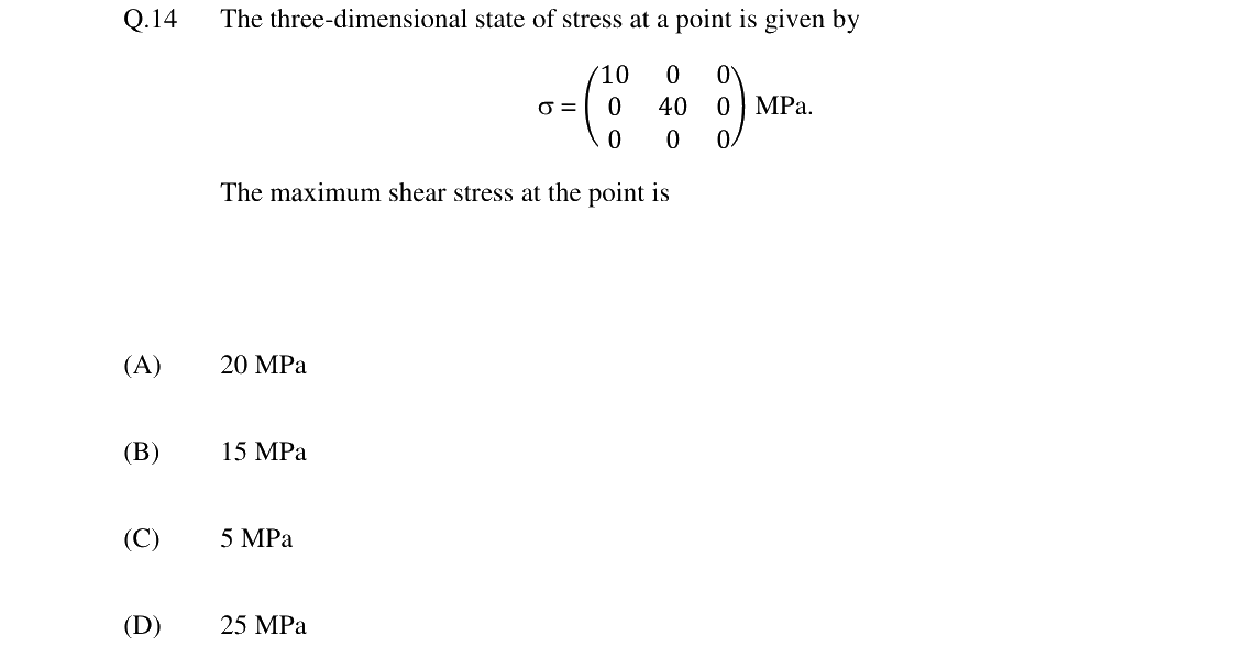 GATE 2024 CE question 14
