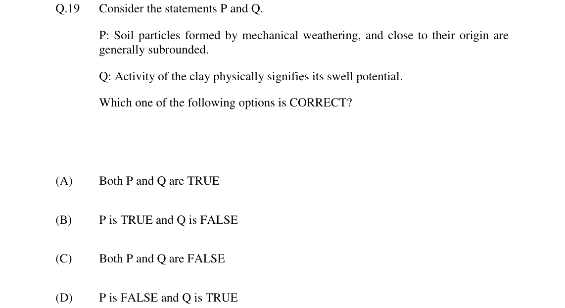 GATE 2024 CE question 19
