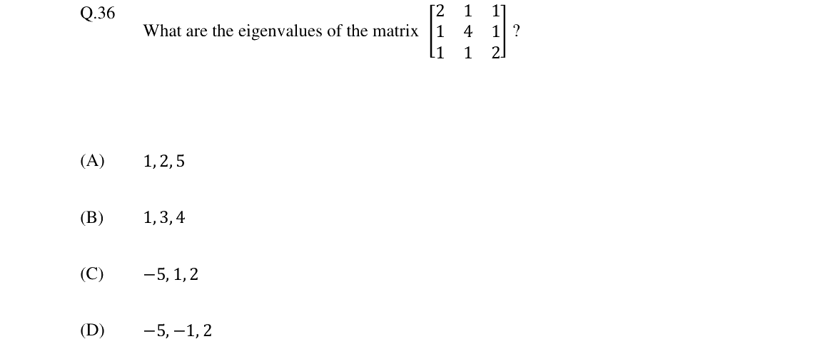 GATE 2024 CE question 36
