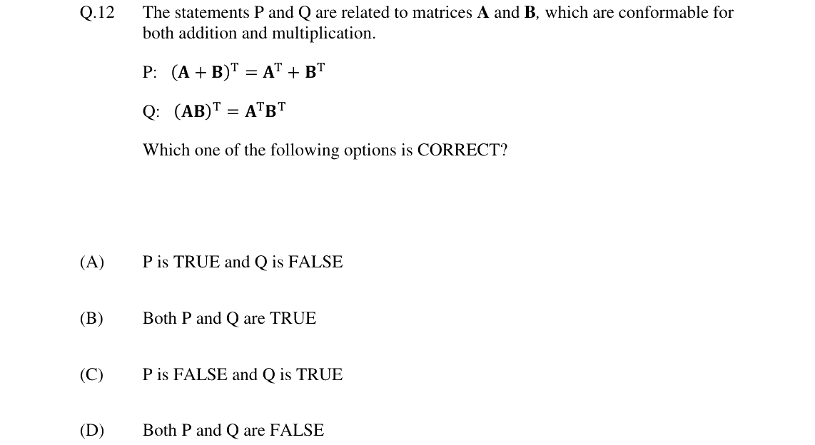 GATE 2024 CE question 12