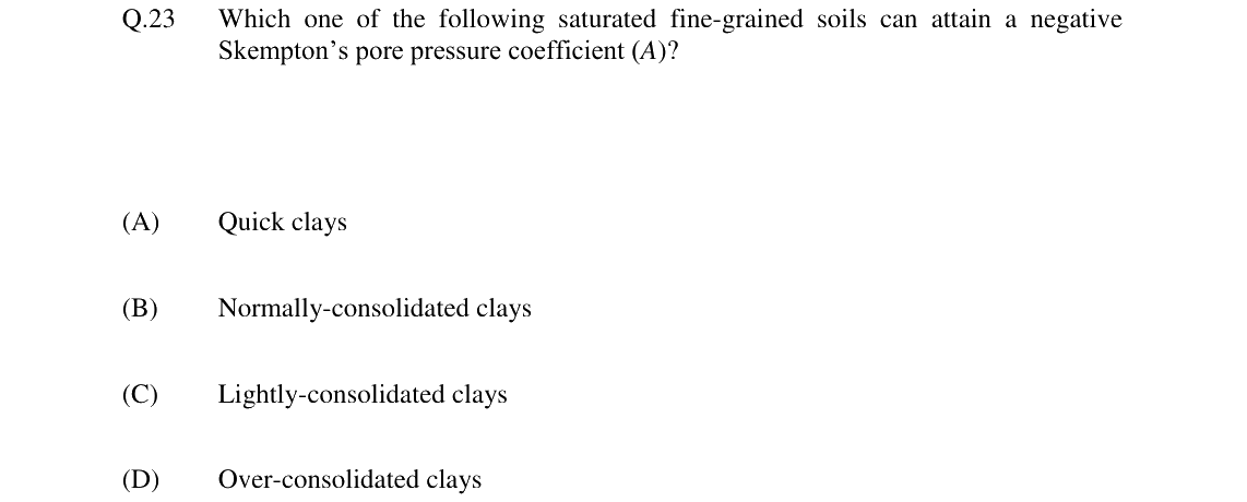 GATE 2024 CE question 23