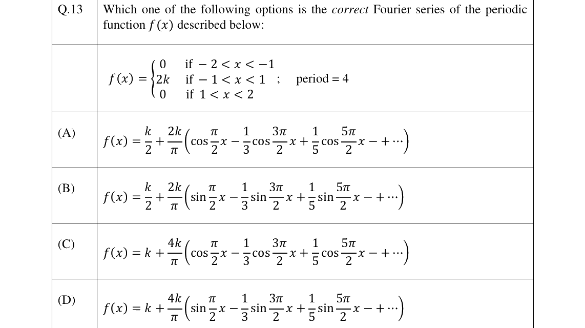 GATE 2025 CE question 13