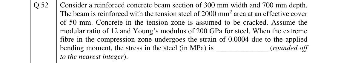GATE 2025 CE question 52
