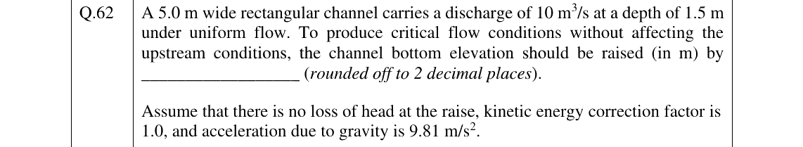 GATE 2025 CE question 62