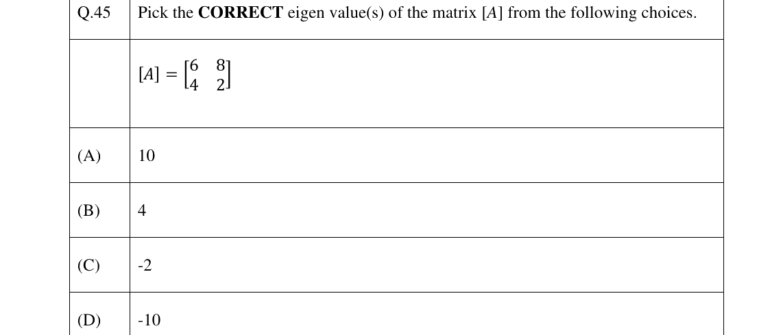 GATE 2025 CE question 45