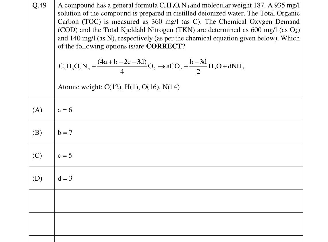 GATE 2025 CE question 49