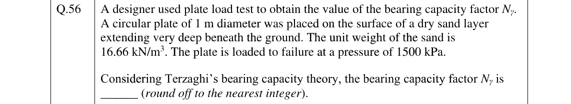 GATE 2025 CE question 56