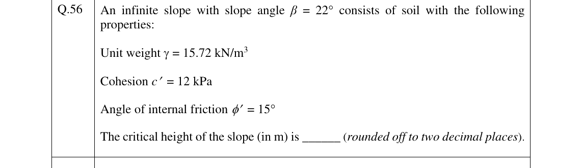 GATE 2026 CE question 56