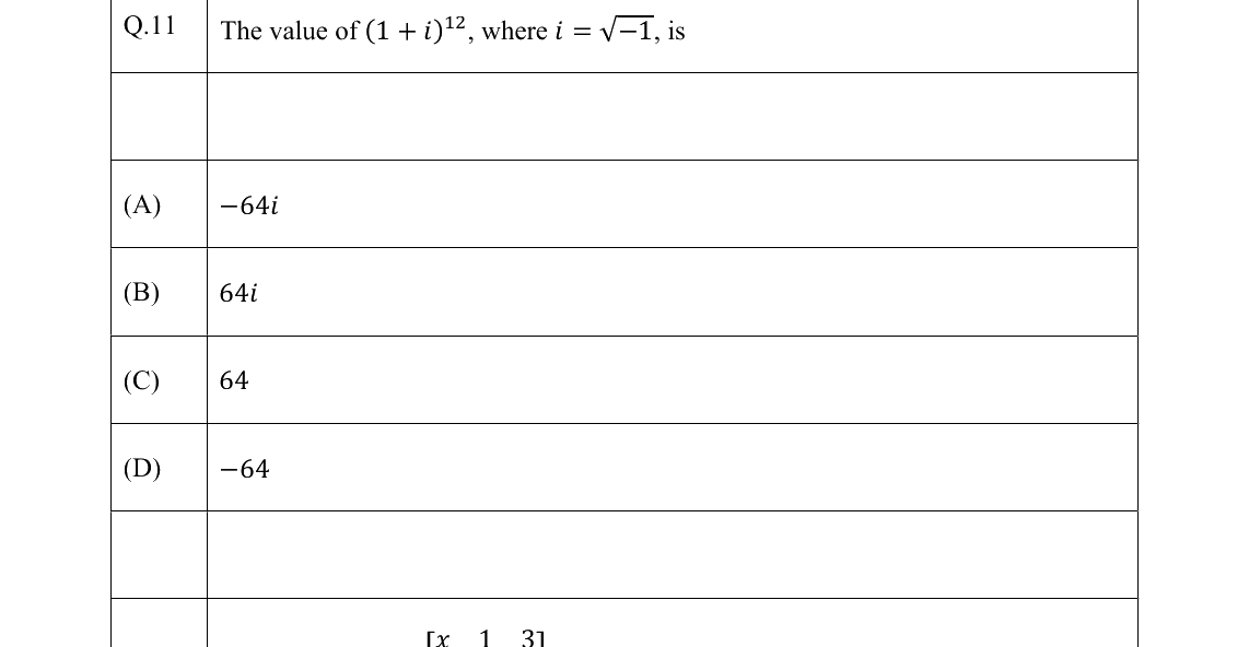 GATE 2022 CH question 11