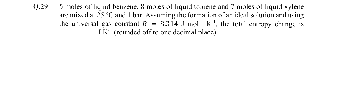GATE 2022 CH question 29