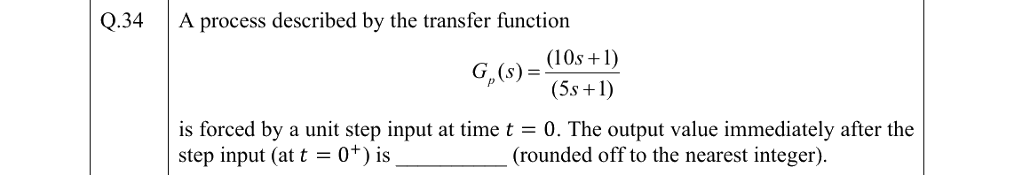 GATE 2022 CH question 34