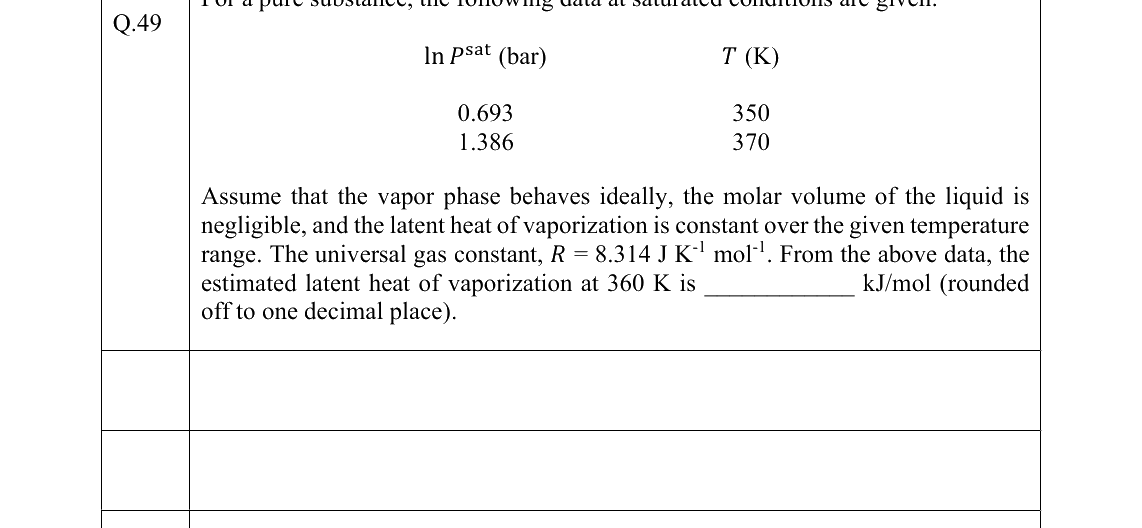 GATE 2022 CH question 49