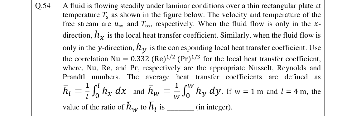 GATE 2023 CH question 54