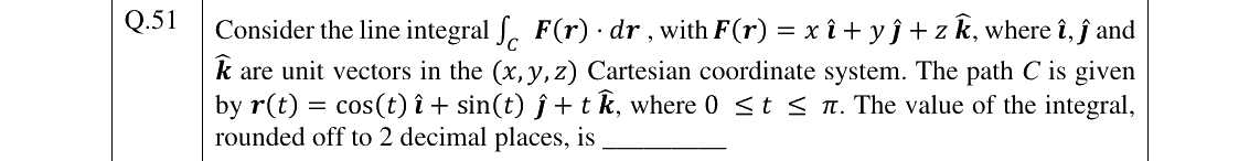 GATE 2024 CH question 51