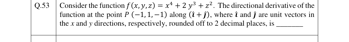 GATE 2024 CH question 53