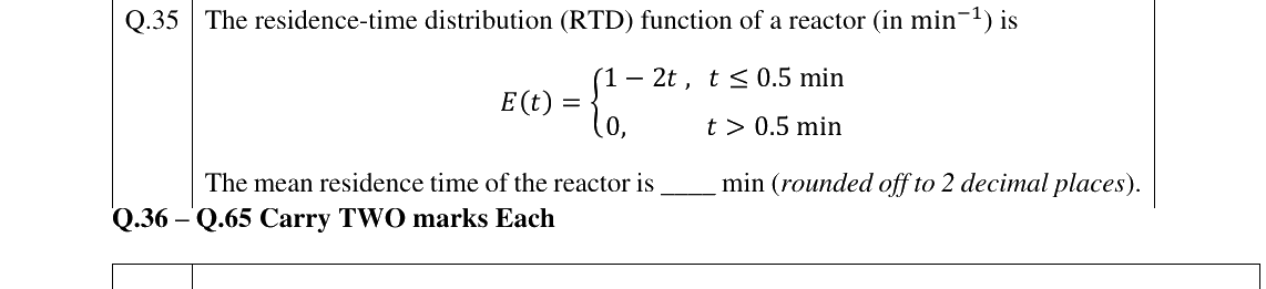 GATE 2025 CH question 35